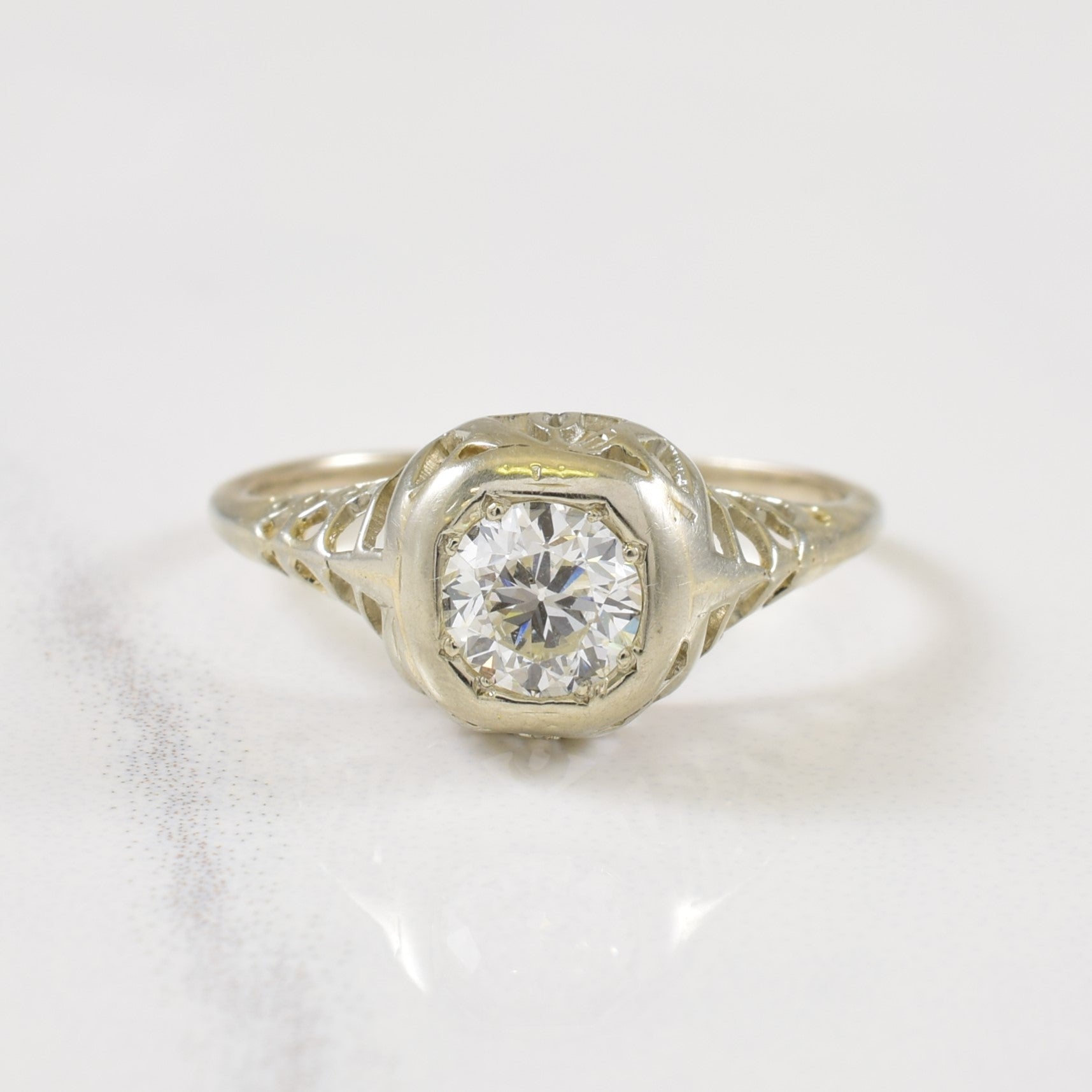 European Cut Diamond Ring | 0.45ct | SZ 4.5 |