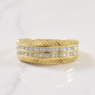 Channel Set Diamond Ring | 0.20ctw | SZ 7 |