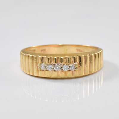 Channel Set Diamond Ring | 0.10ctw | SZ 11.75 |