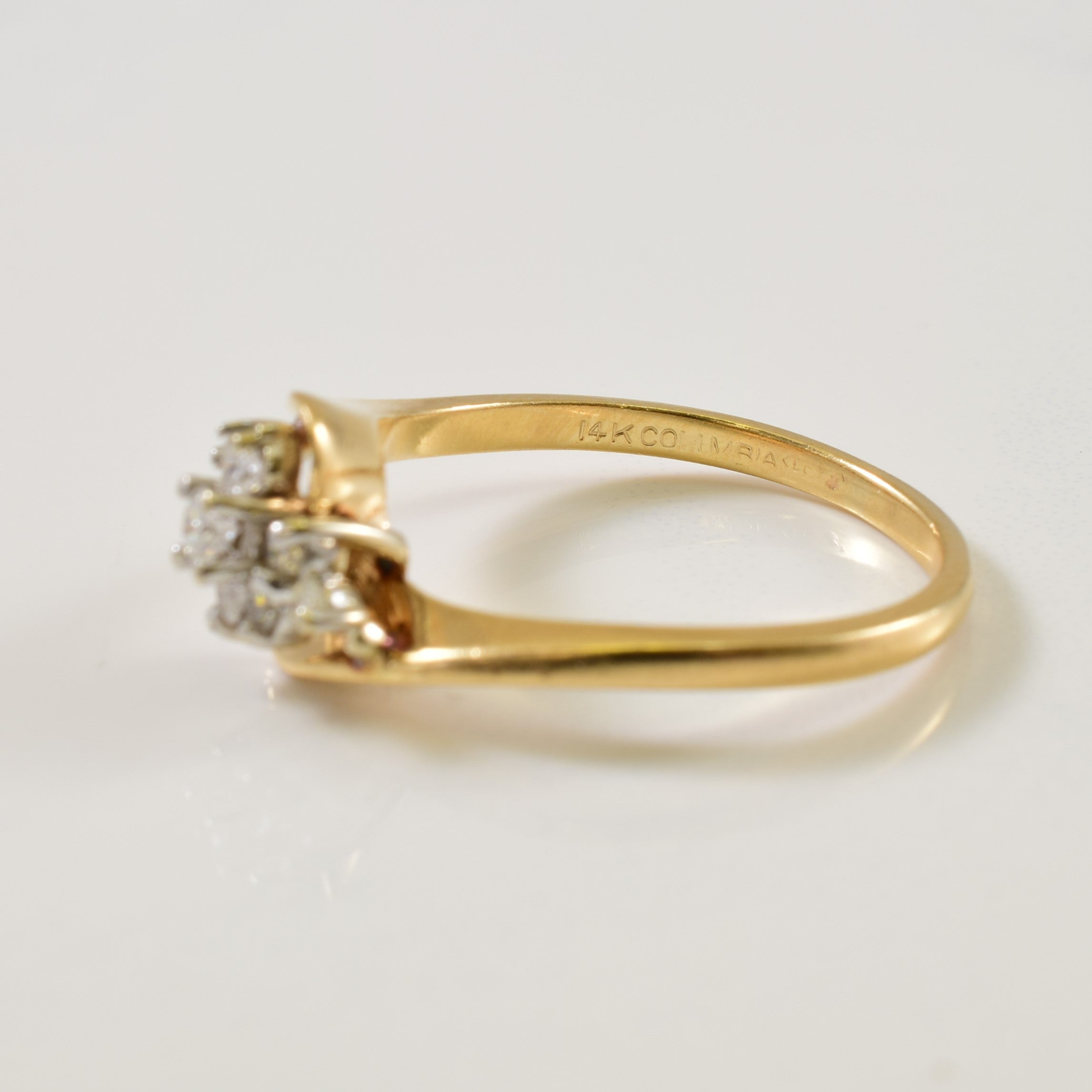 Bague cascade de diamants | 0,22 ct | Taille 8 | 