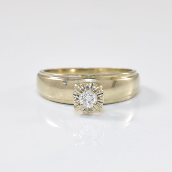 'Birks' Solitaire Diamond Ring | 0.10ct | SZ 5 |