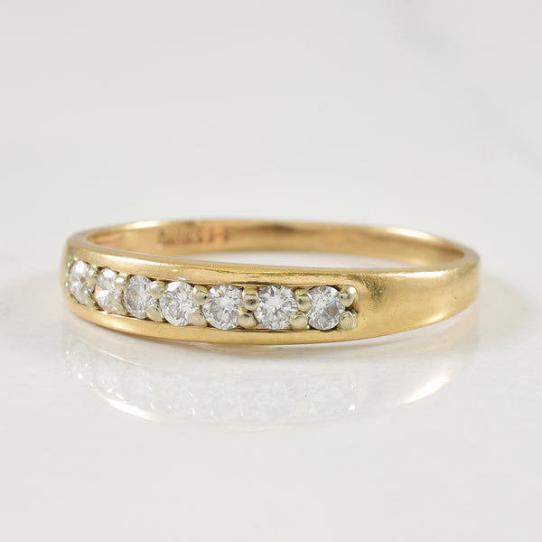 'Birks' Semi Eternity Diamond Ring | 0.21ctw | SZ 9 |