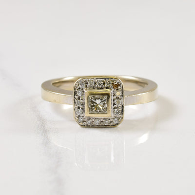 Diamond Halo Ring | 0.26ctw | SZ 7 |