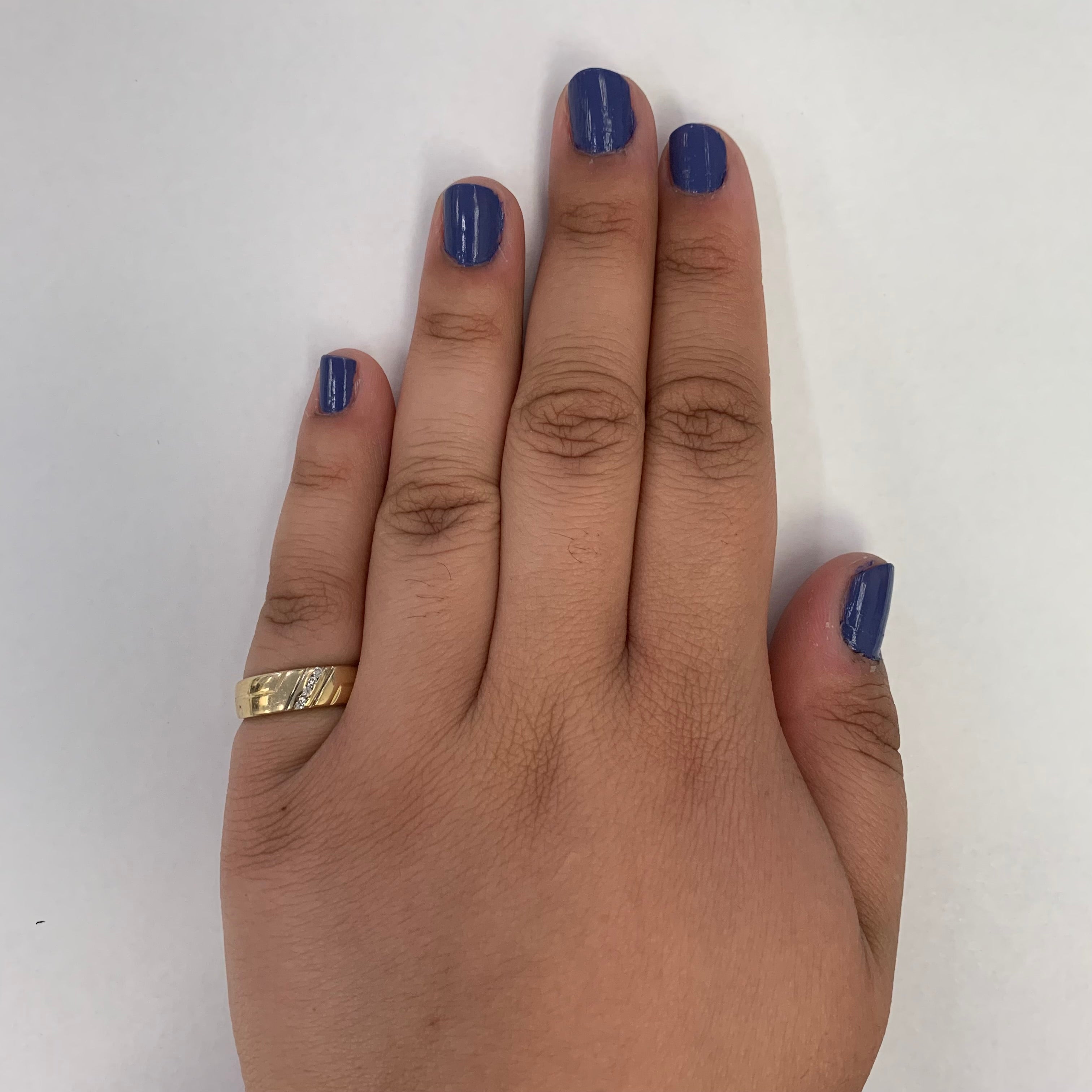 Bague sertie de diamants en canal | 0,05 ct | Taille 6,5 |