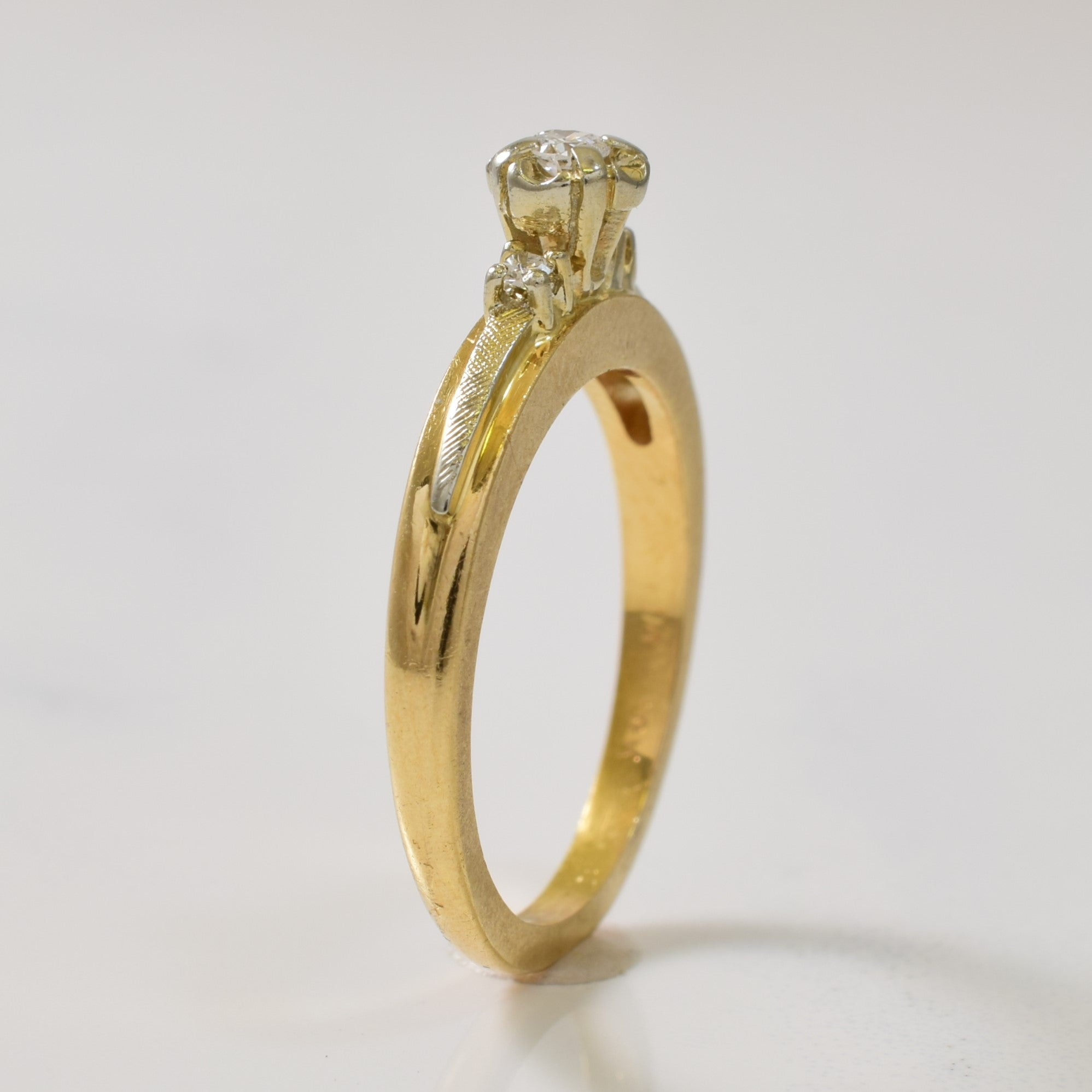 Three Stone Diamond Ring | 0.07ctw | SZ 5.25 |