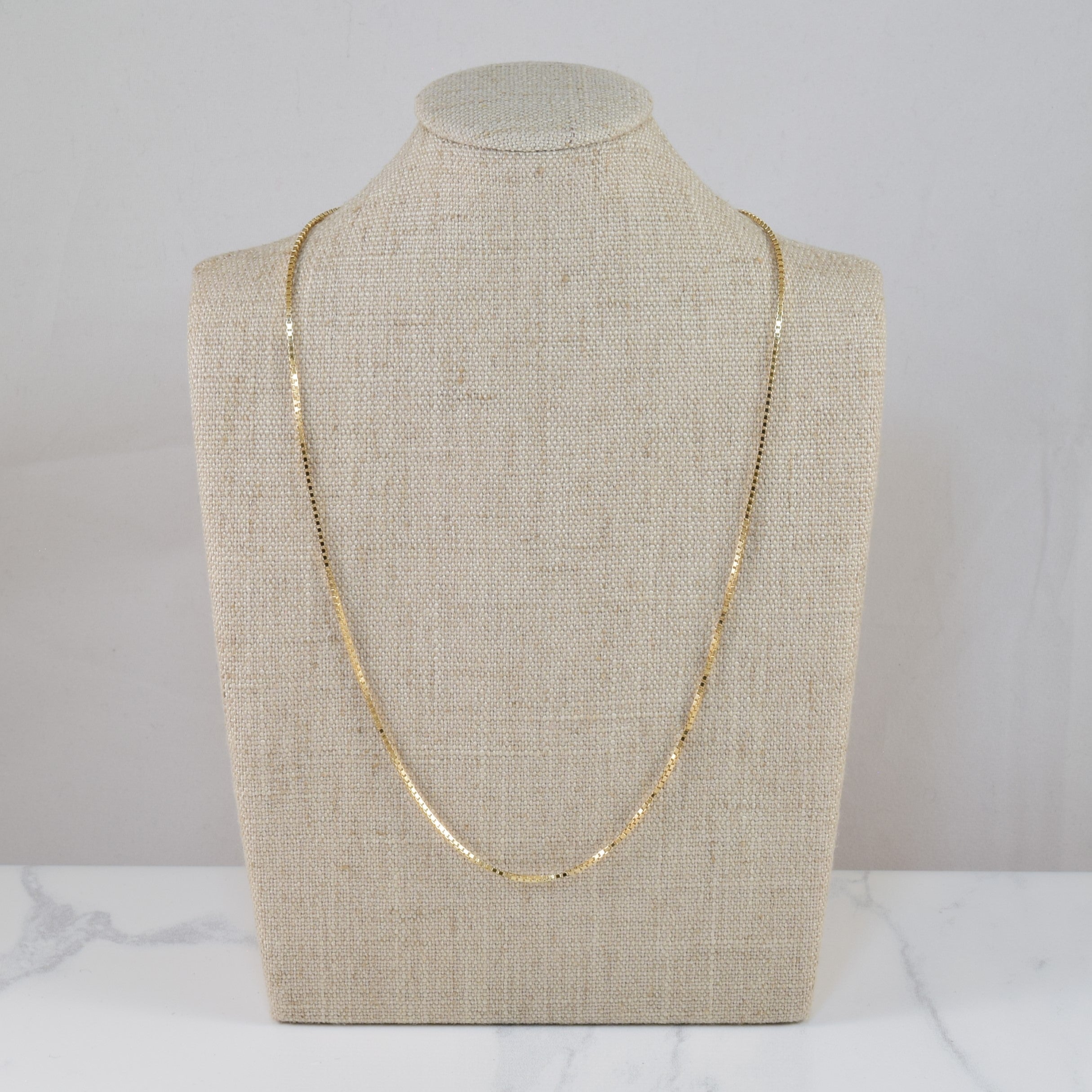 10k Yellow Gold Box Chain | 16" |