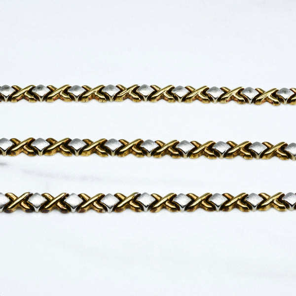 Criss Cross Necklace & Bracelet Suite |