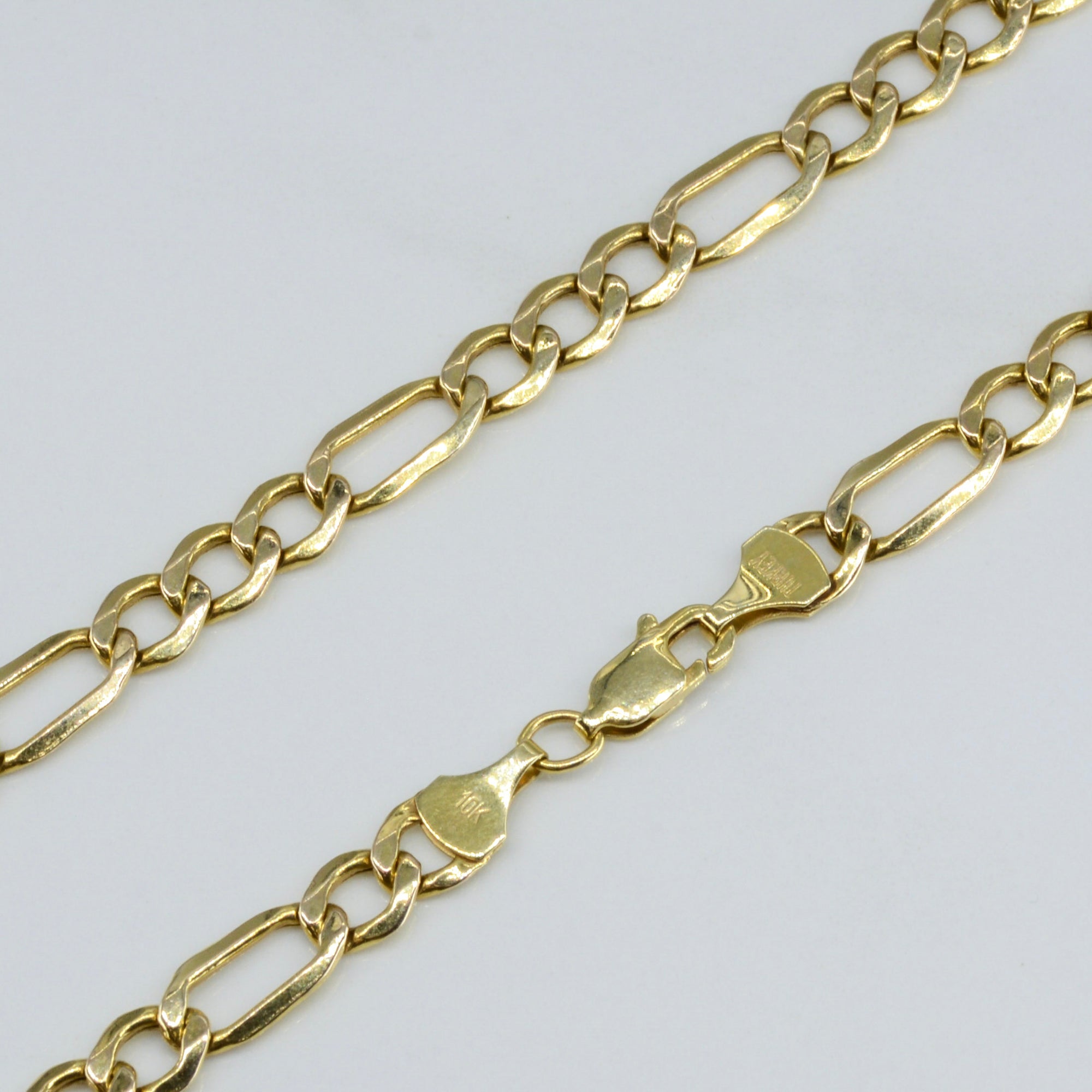 10k Yellow Gold Figaro Chain | 20