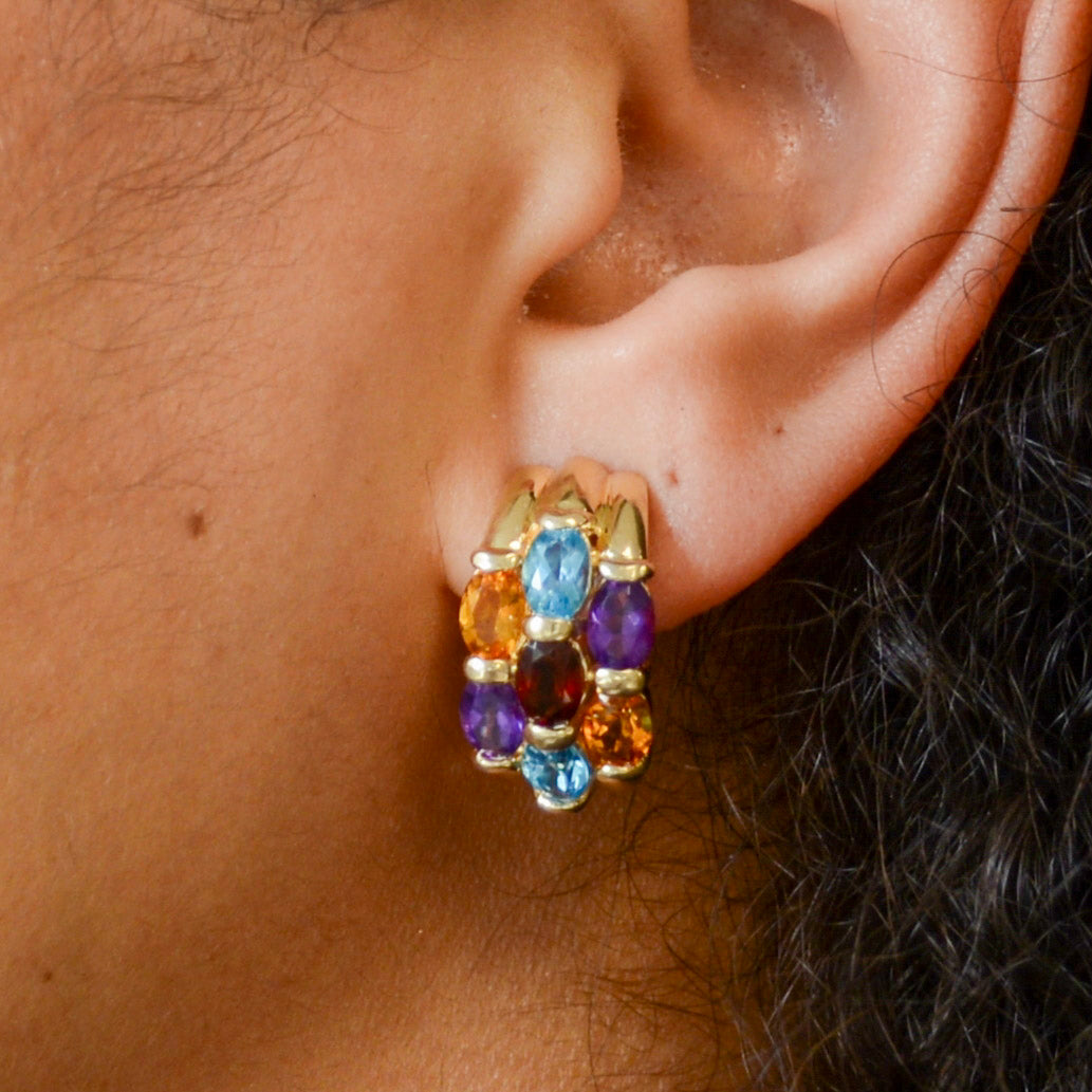 Multi Gem Drop Earrings | 5.00ctw |