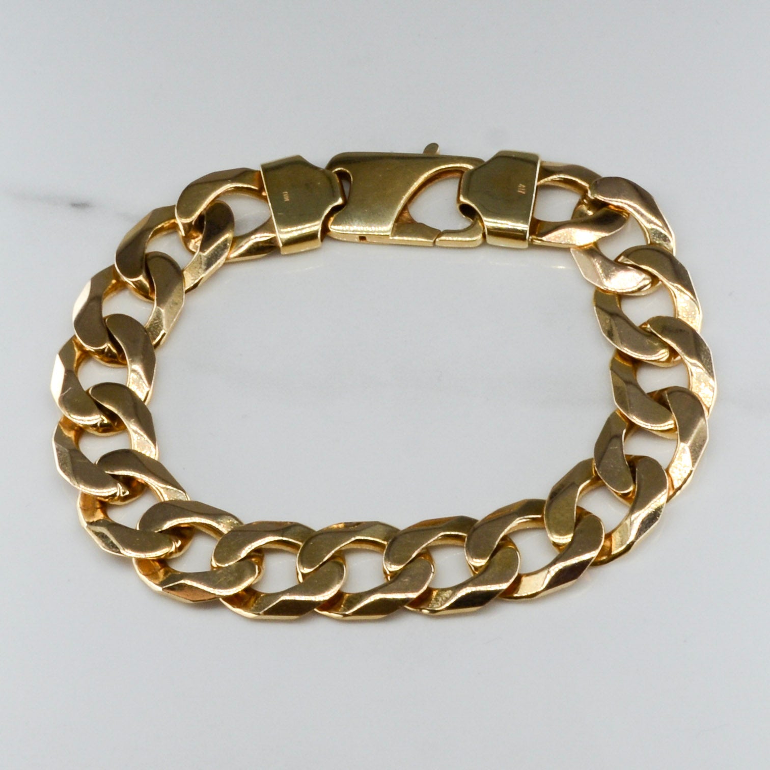 10k Yellow Gold Curb Chain Bracelet | 8" |