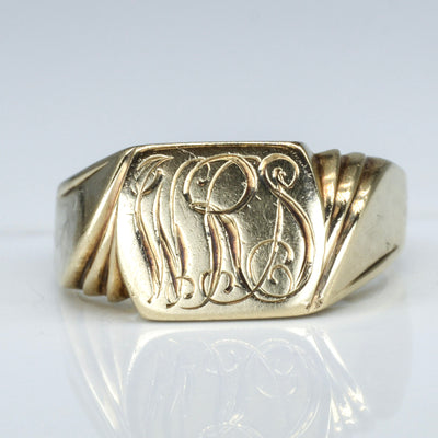 Initial 'WRS' Signet Ring | SZ 11.75 |