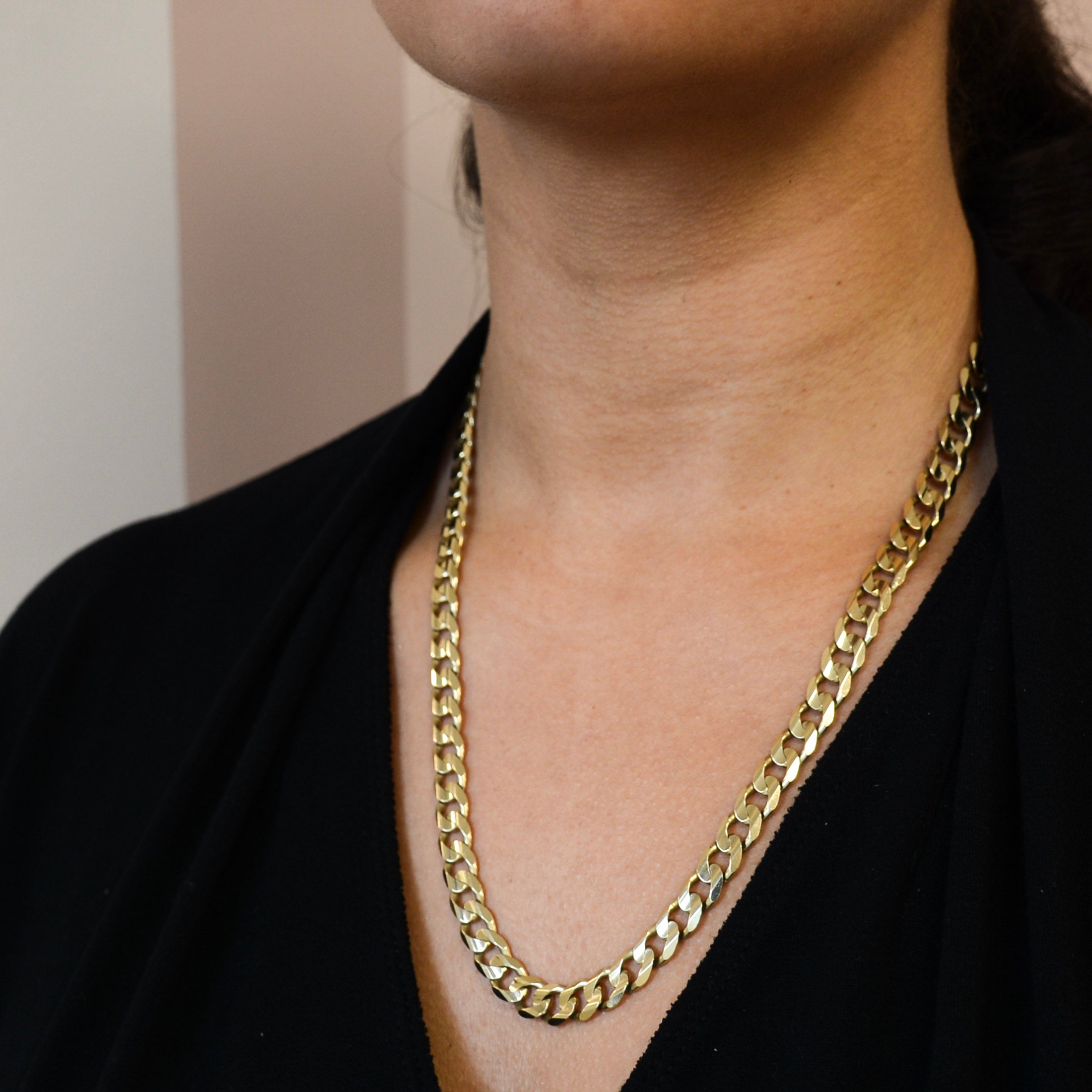 10k Yellow Gold Heavy Curb Chain | 22" |