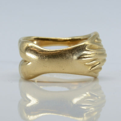 Yellow Gold Female Yoga Ring | SZ 10.25 |
