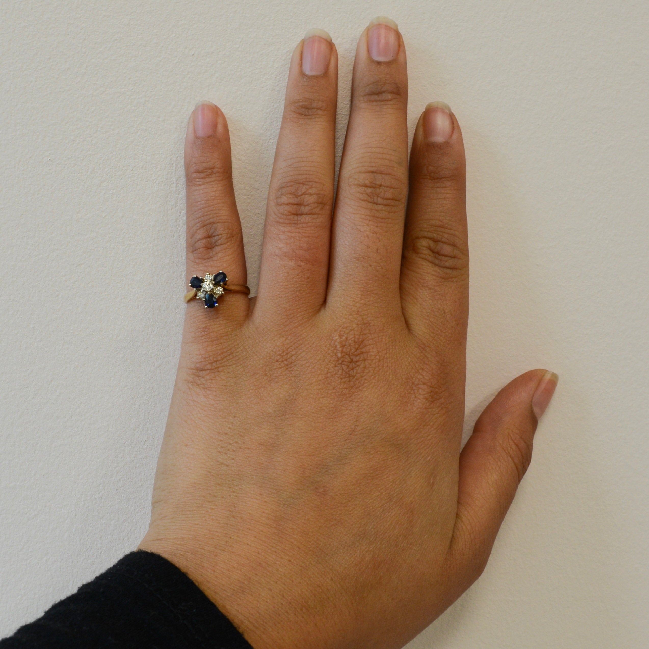 Yellow Gold Sapphire & Diamond Ring | 0.75ctw, 0.20ctw | SZ 6.5 |