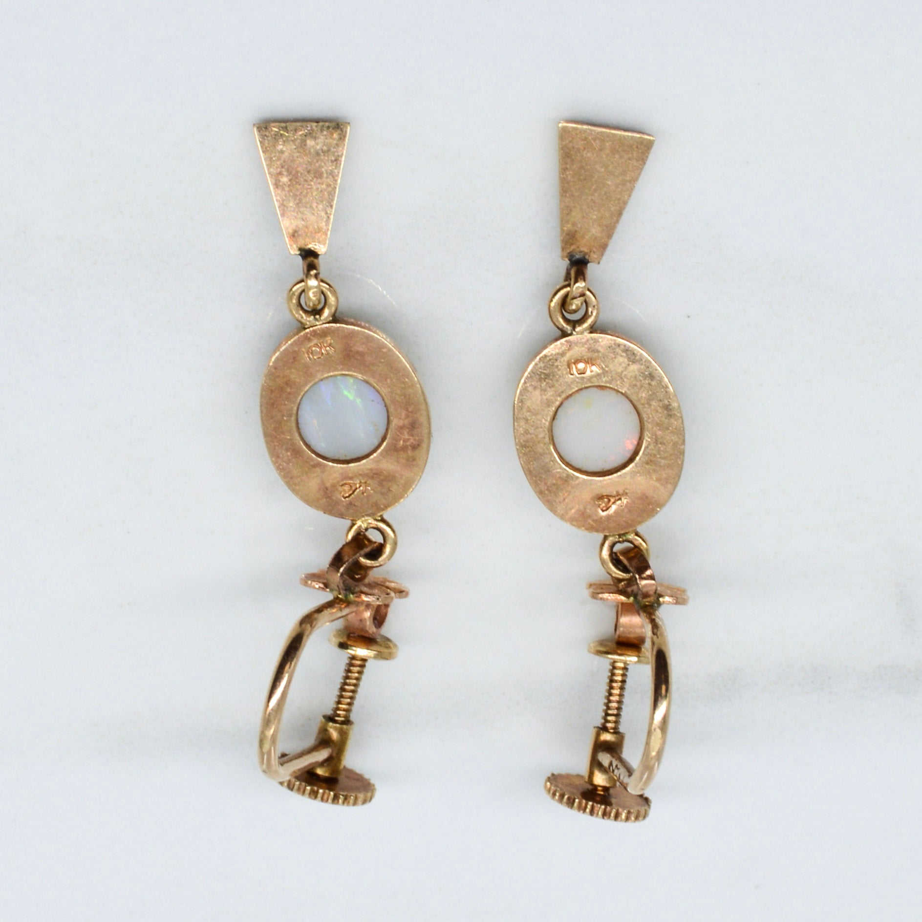 Clip On Bezel Opal Earrings | 2.00ct |