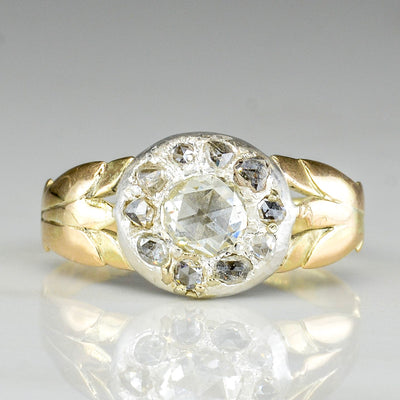 Georgian Era Rose Cut Diamond Ring | 0.60ctw | SZ 7.25 |