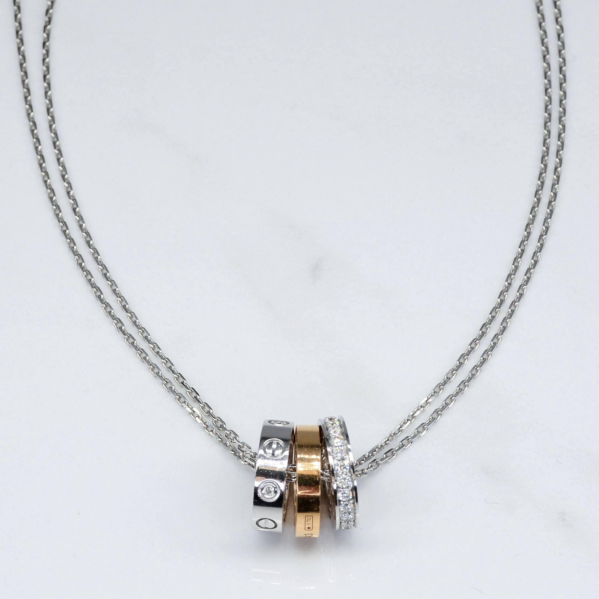 Shop Cartier LOVE 2022 SS LOVE necklace, 6 diamonds (B7219700) by io_zusi |  BUYMA
