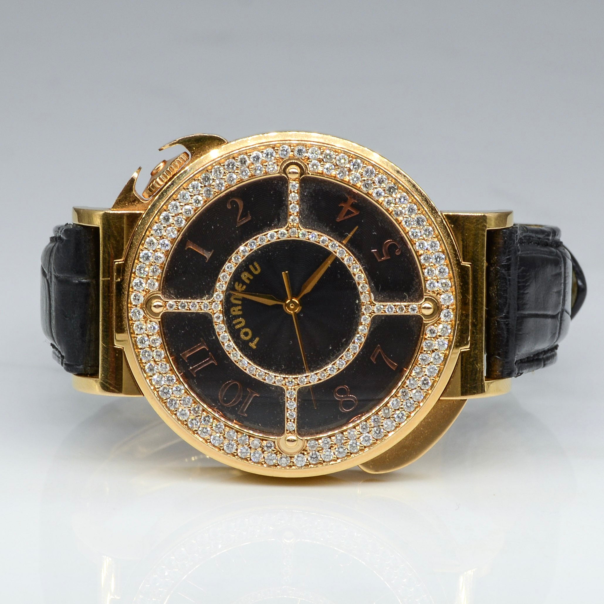 Tourneau' Diamond Wristwatch |