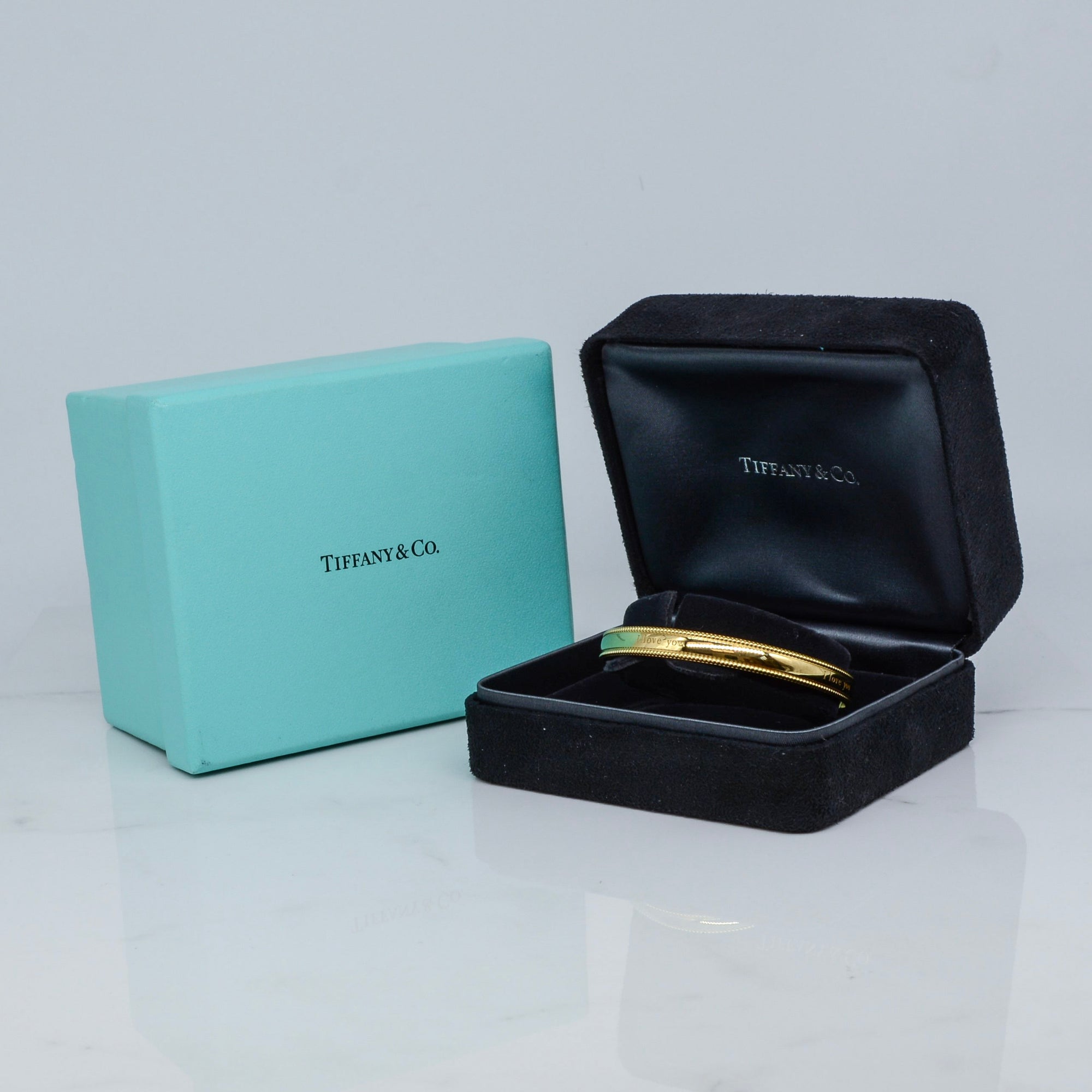 Tiffany & Co.' Engraved 'I Love You Bangle' | 7