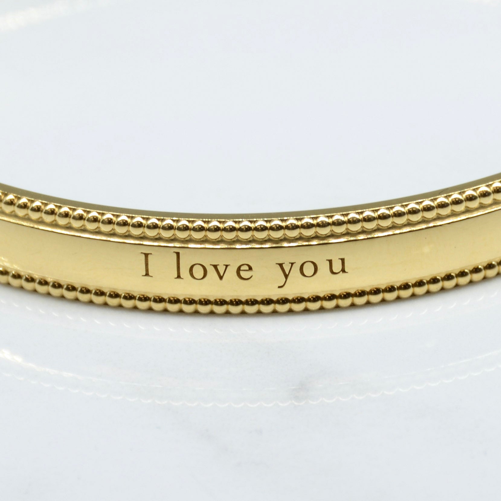 Tiffany & Co.' Engraved 'I Love You Bangle' | 7" |