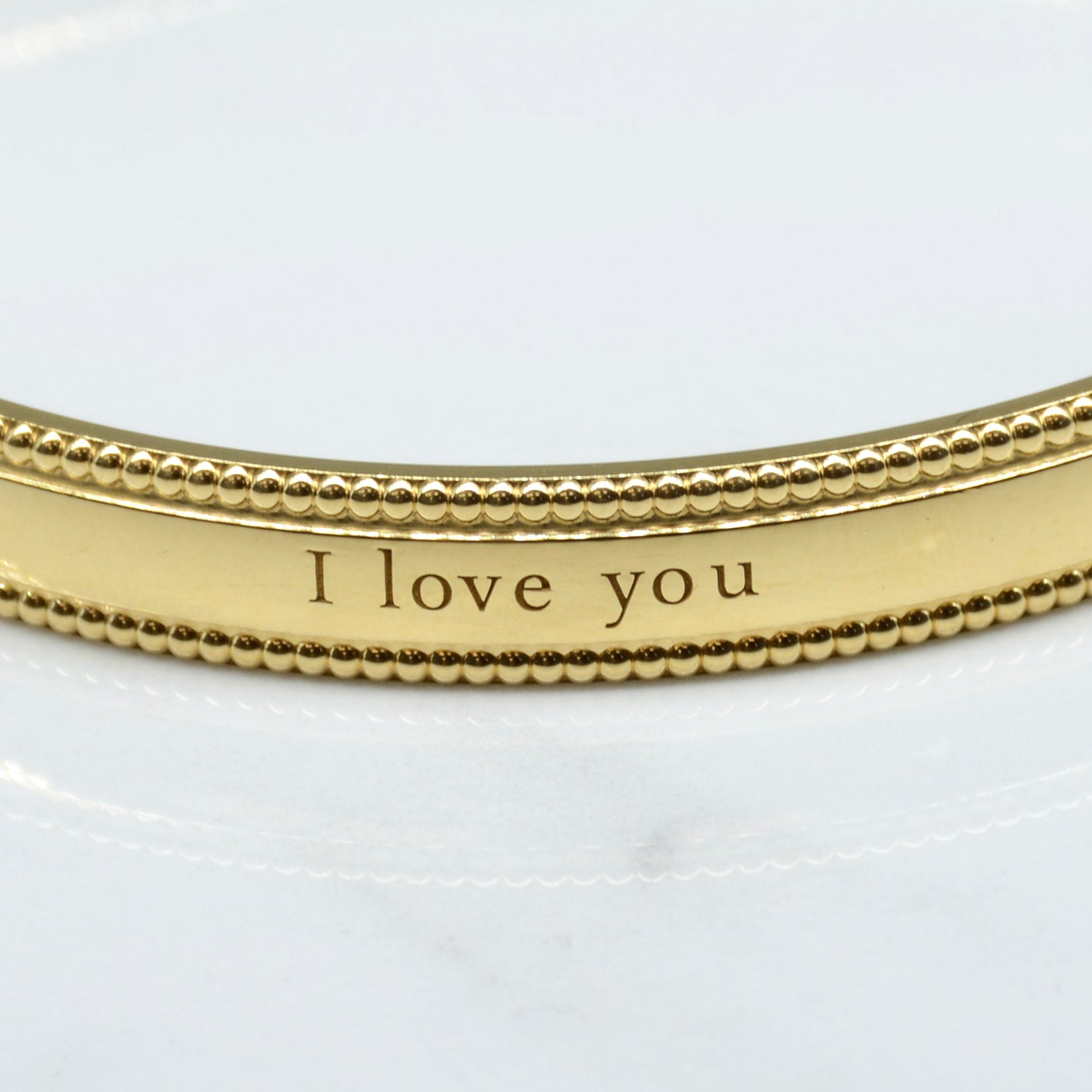 Tiffany & Co.' Engraved 'I Love You Bangle' | 7