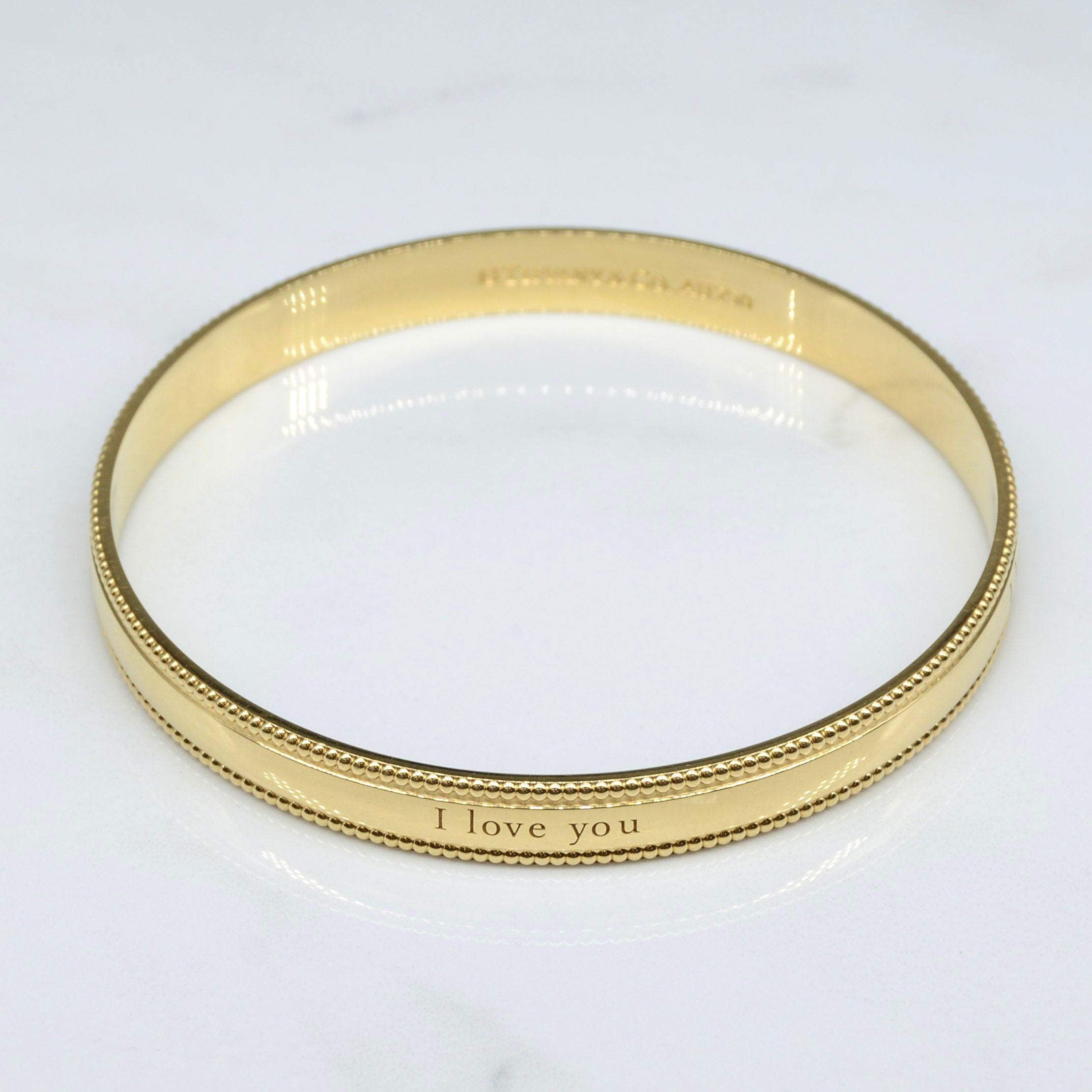 Tiffany & Co.' Engraved 'I Love You Bangle' | 7" |