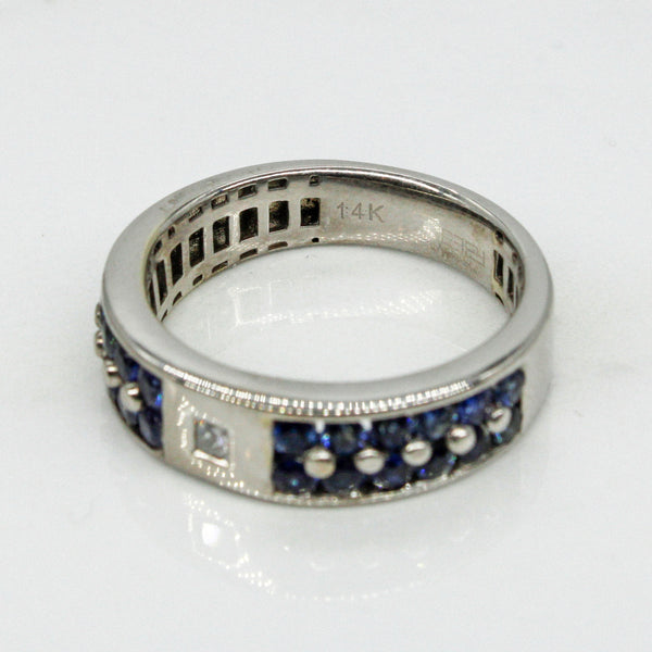 'Effy' Blue Sapphire & Diamond Ring | 1.44ctw, 0.05ct | SZ 9.75 |