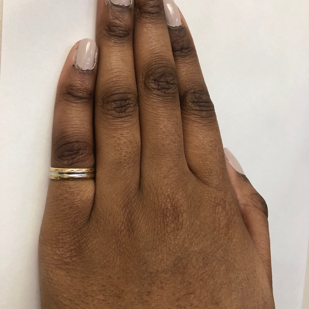Two Tone Textured Band | SZ 5.25 |