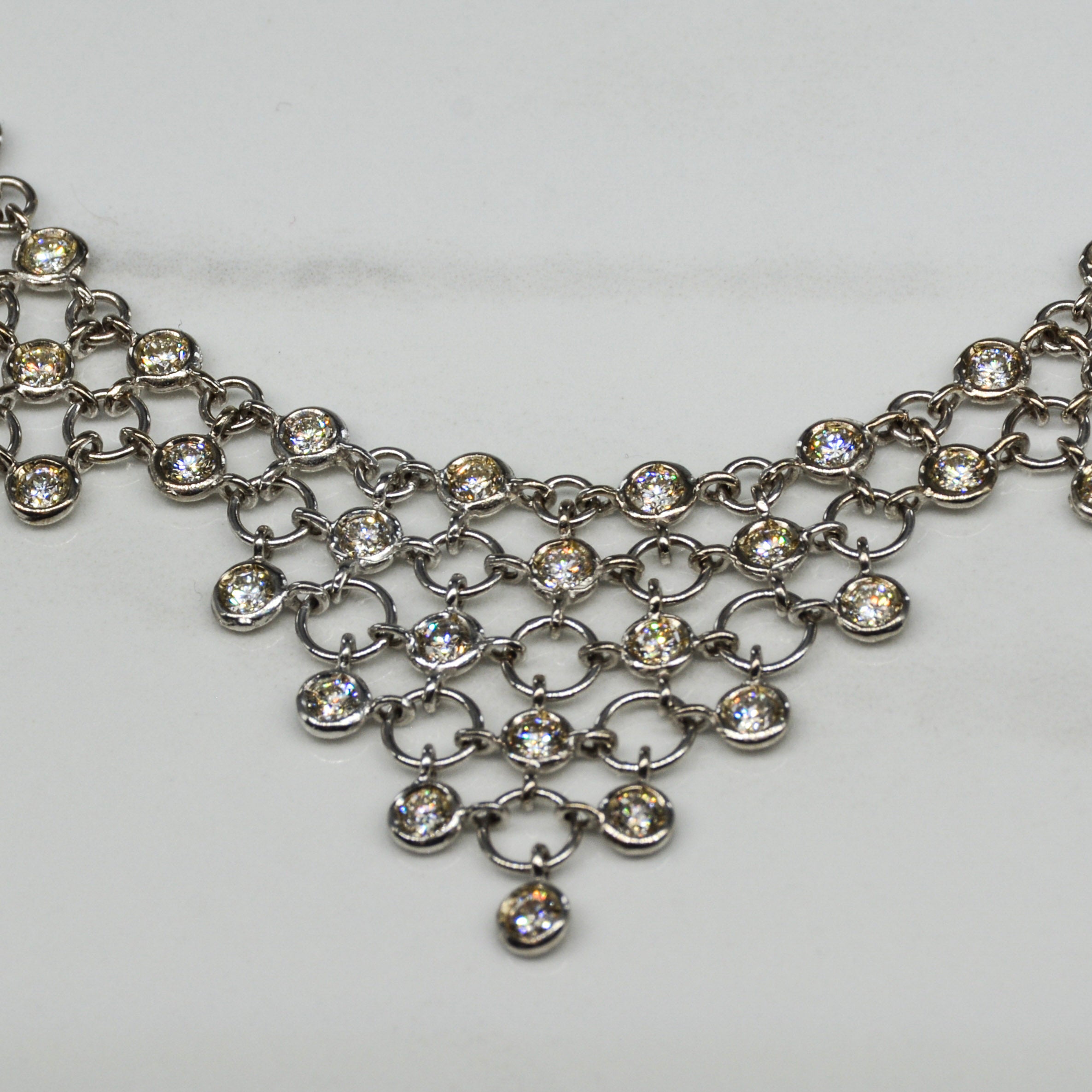 Diamond Chain Mail Necklace | 2.70ctw | 17" |
