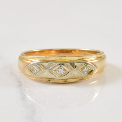 Three Stone Diamond Ring | 0.06ctw | SZ 8.5 |