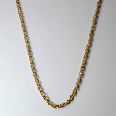 14k Yellow Gold Prince of Wales Chain | 22