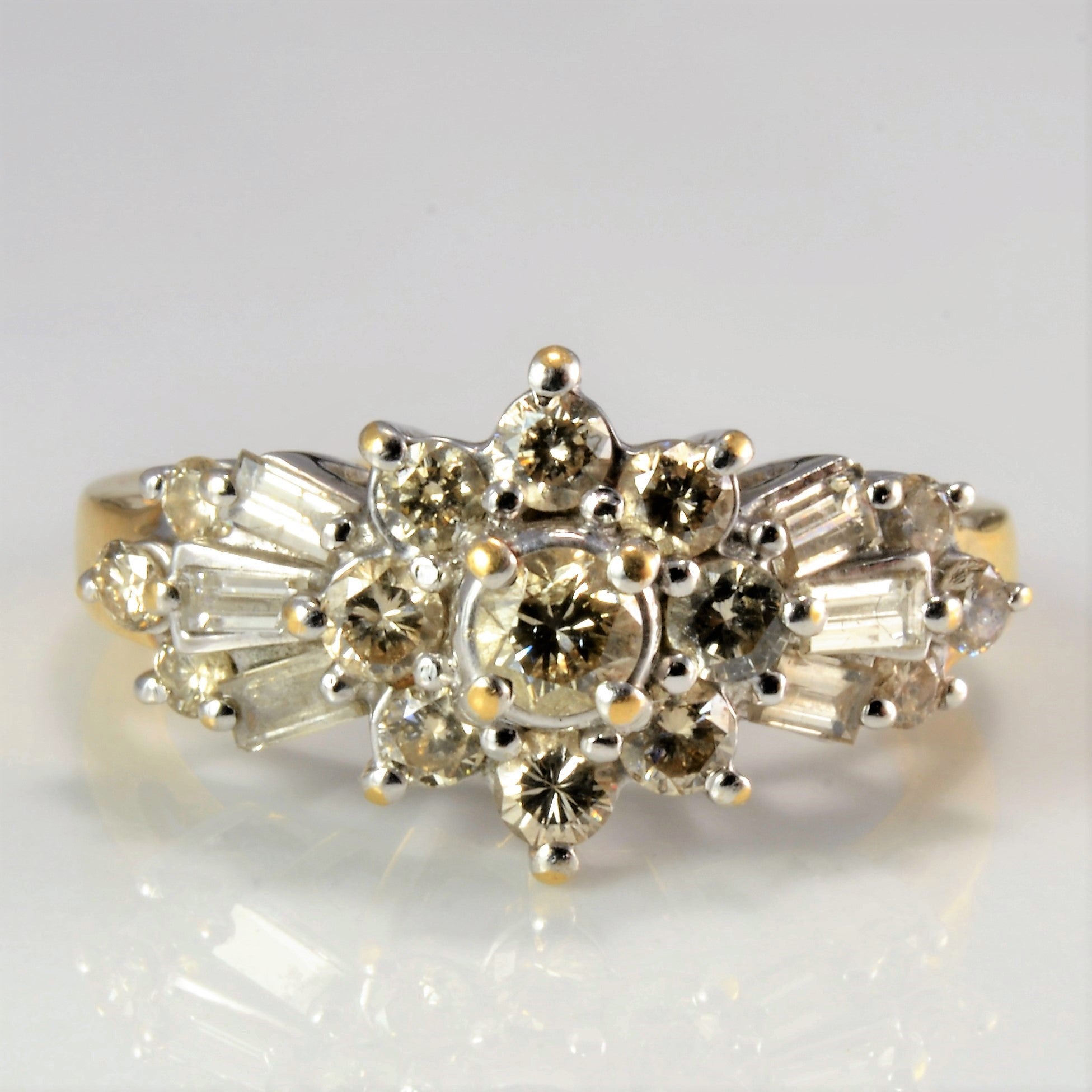 Multi Cluster Diamond Ladies Ring | 0.83 ctw, SZ 5.75 |