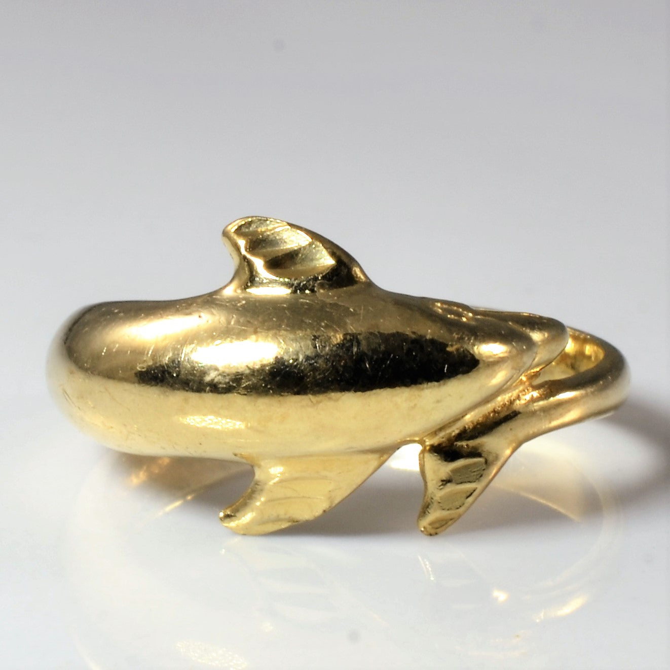 Gold Dolphin Bypass Ring | SZ 8.25 |