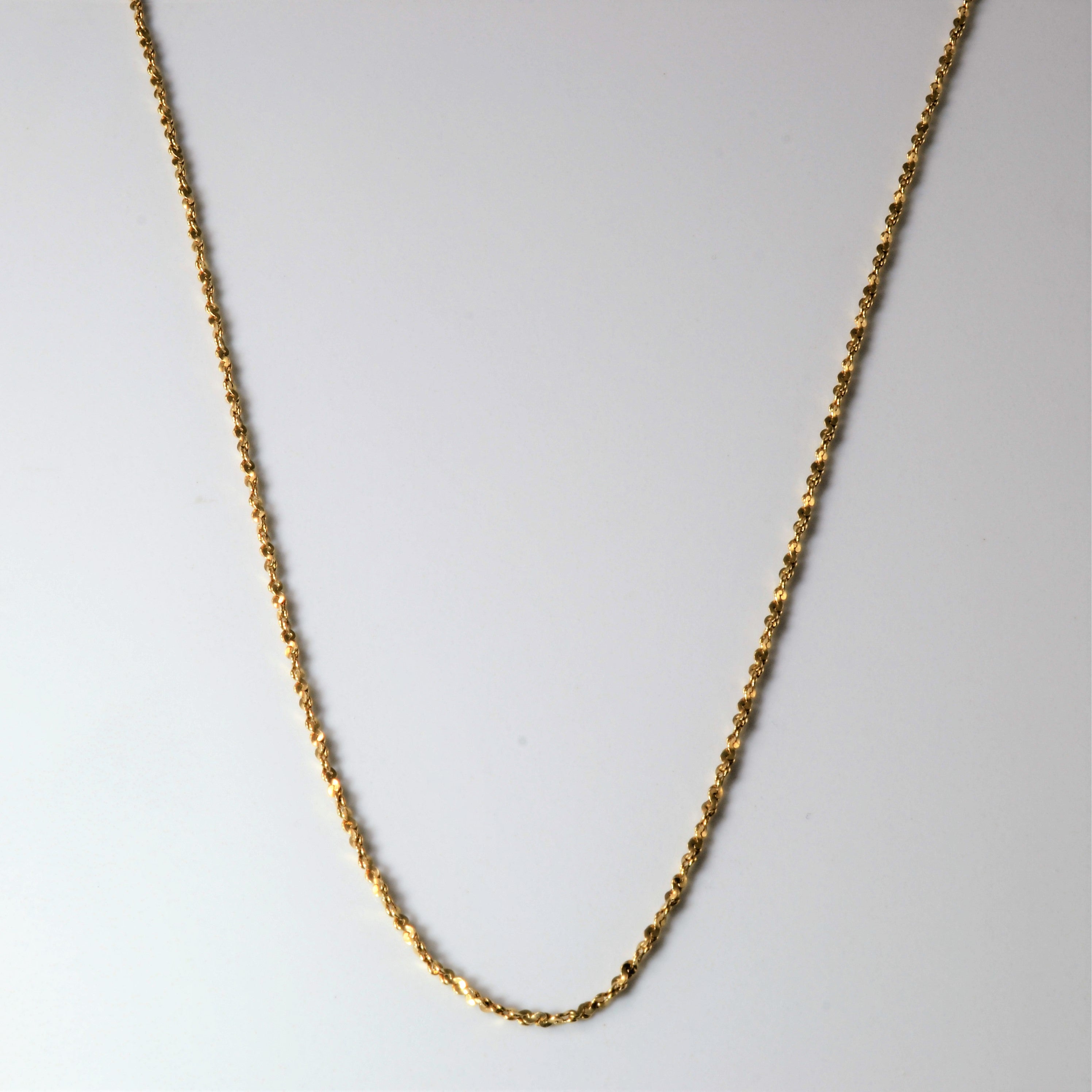 10k Yellow Gold Twisted Serpentine Chain | 22" |