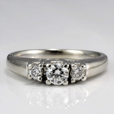 Three Stone Diamond Ring | 0.27 ctw SI2 G/H | SZ 4.5 |