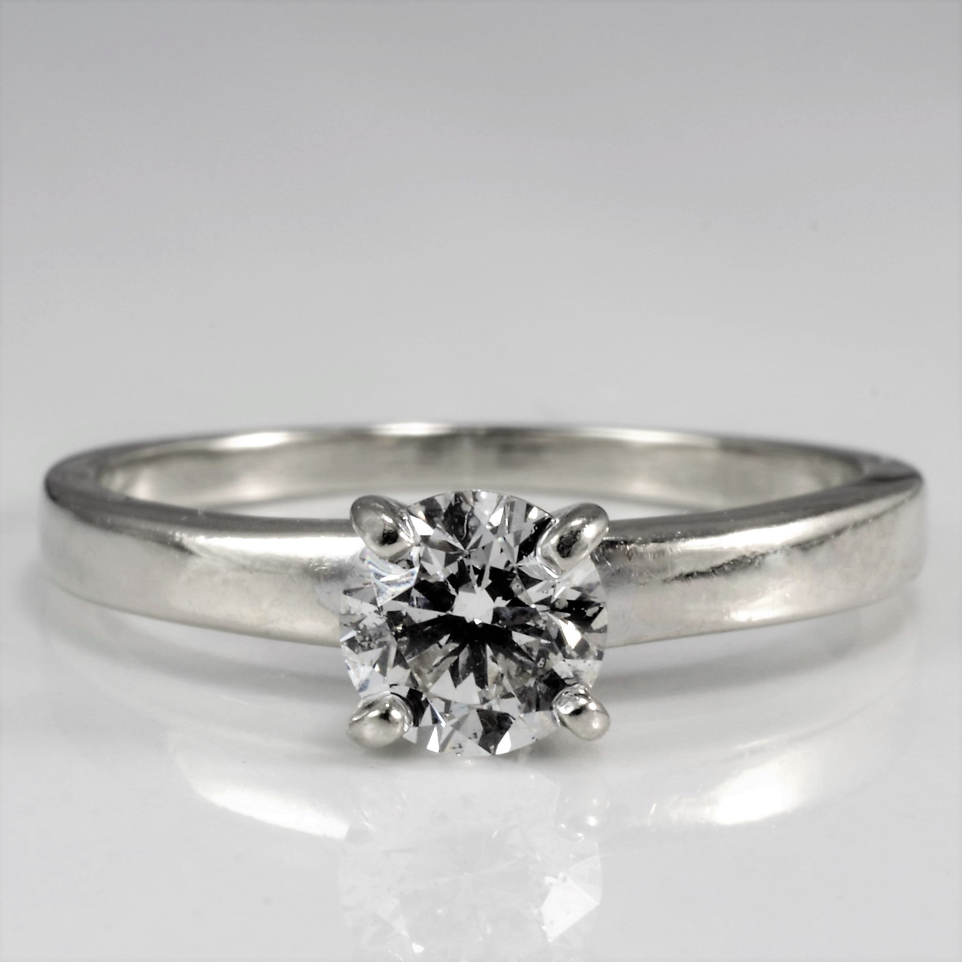 Prong Set Solitaire Diamond Engagement Ring | 0.51 ct, SZ 6 |