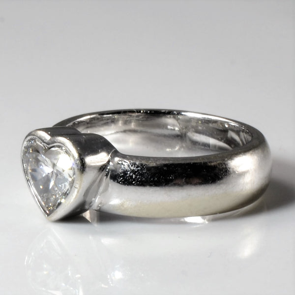 Solitaire Heart Diamond Engagement Ring | 1.01ct | SZ 4.25 |