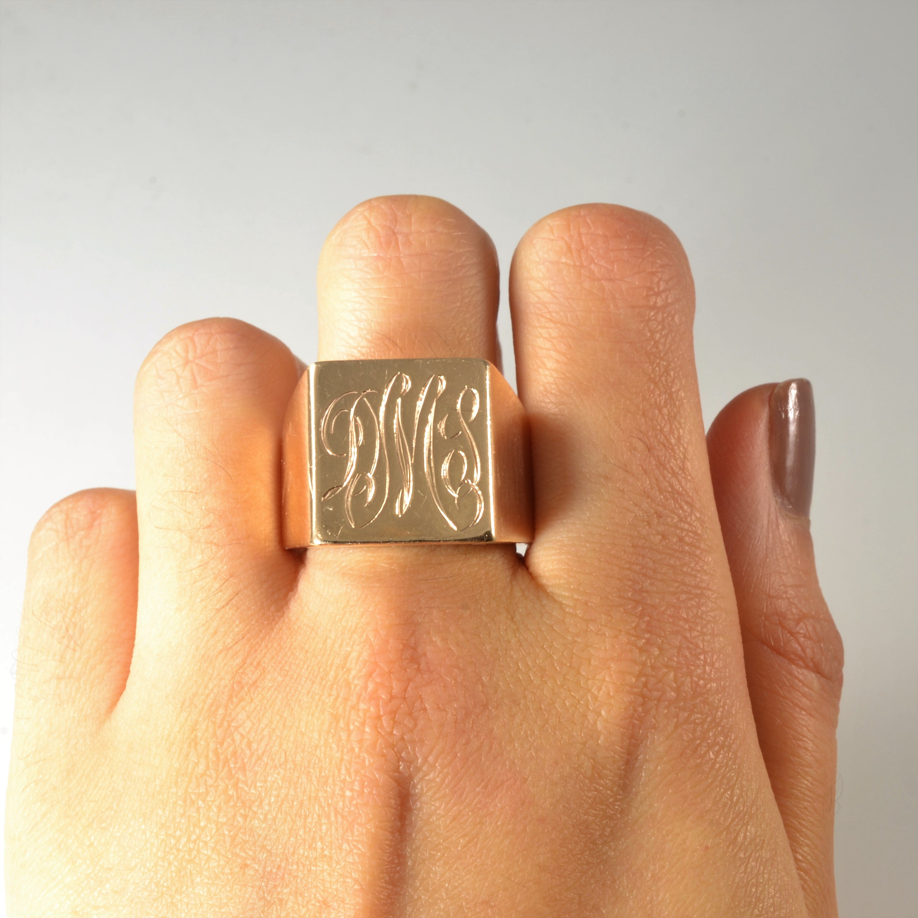 Initial 'DMS' Signet Ring | SZ 11.75 |