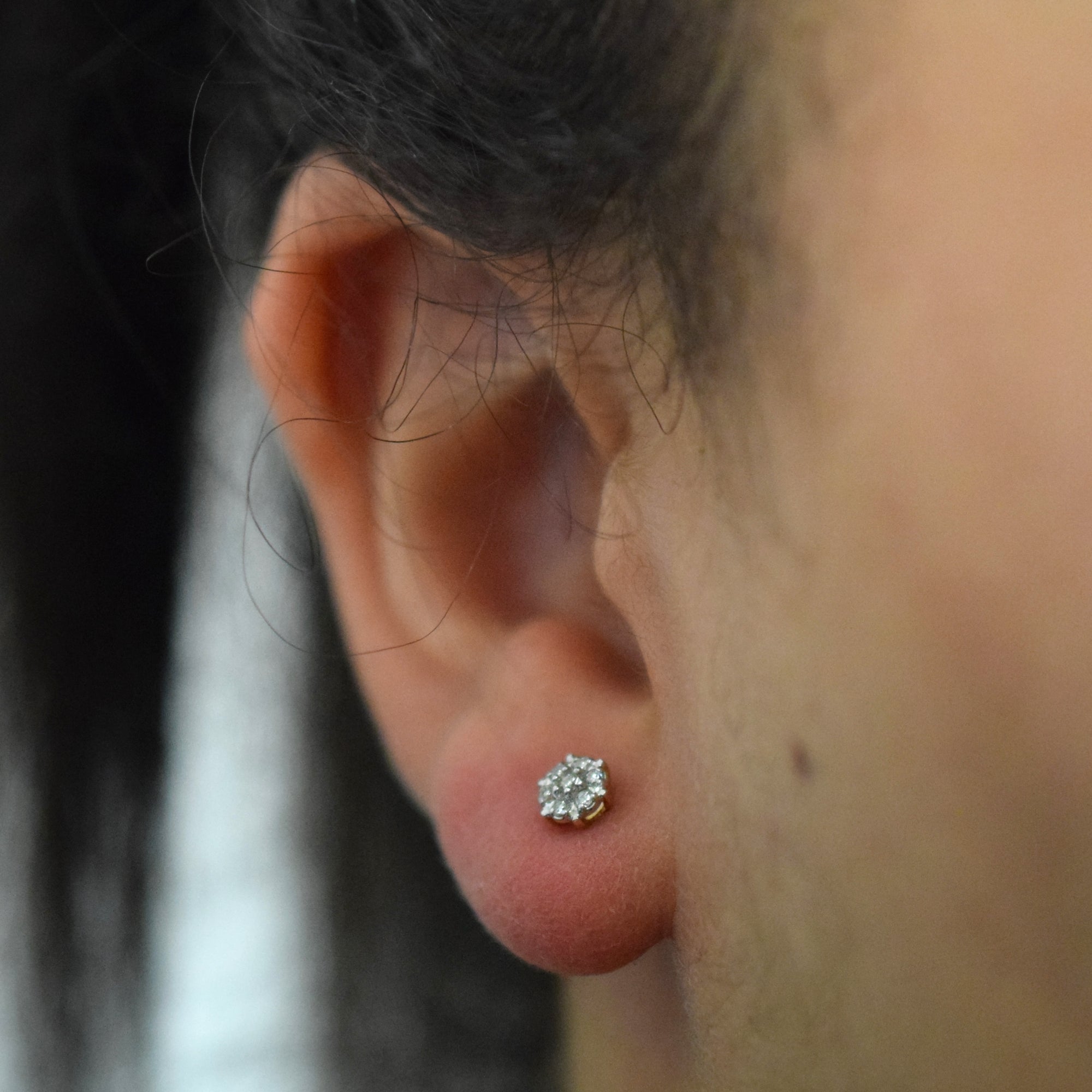 Cluster Diamond Stud Earrings | 0.21ctw |