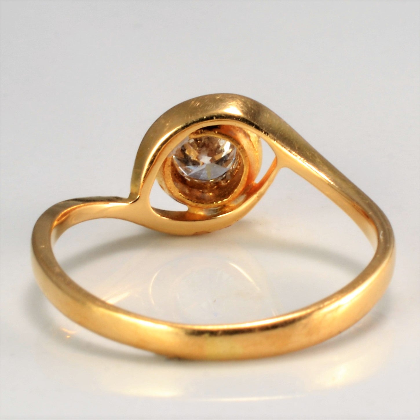 Bezel Set Solitaire Diamond Ring | 0.30 ct, SZ 5.75 |