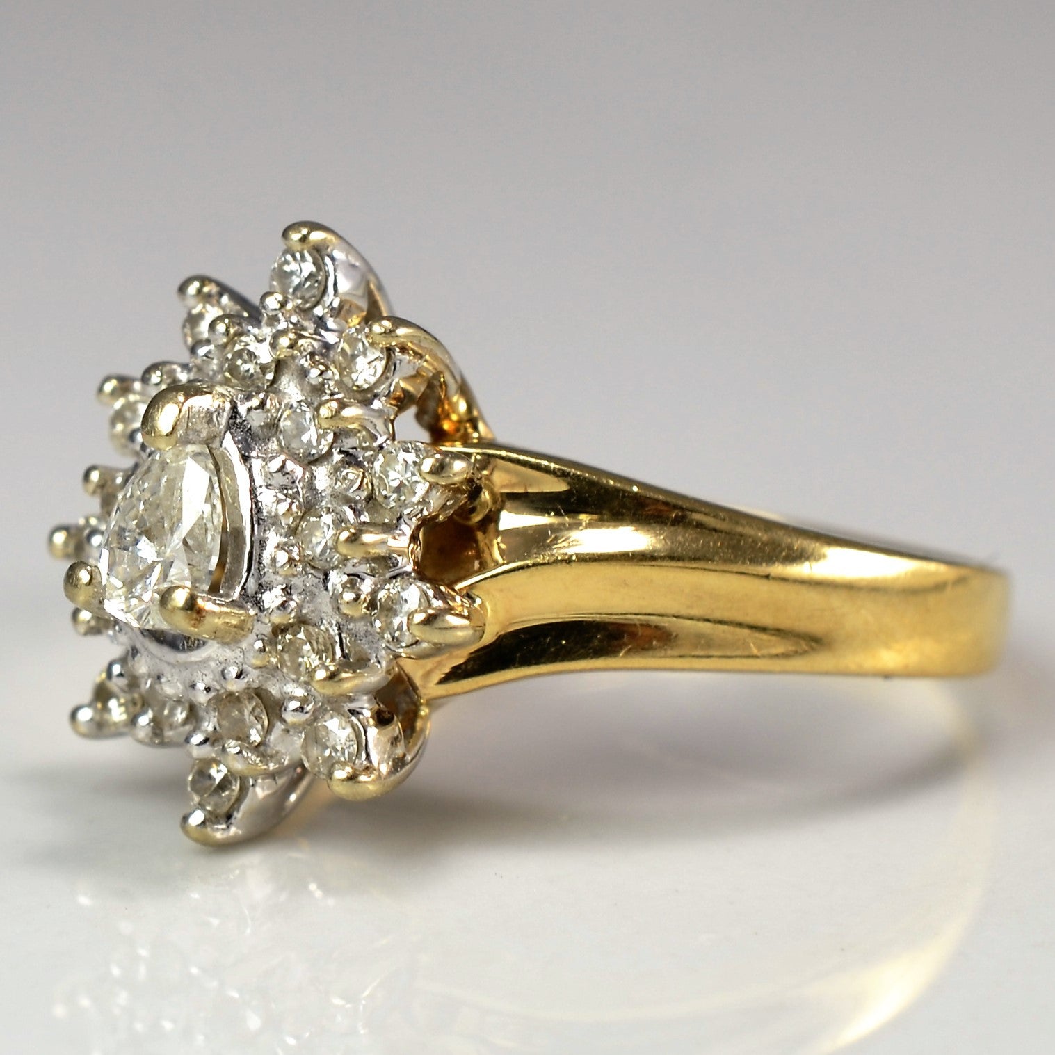 Pear Cut Diamond Cocktail Ring | 0.40 ctw, SZ 5.25 |