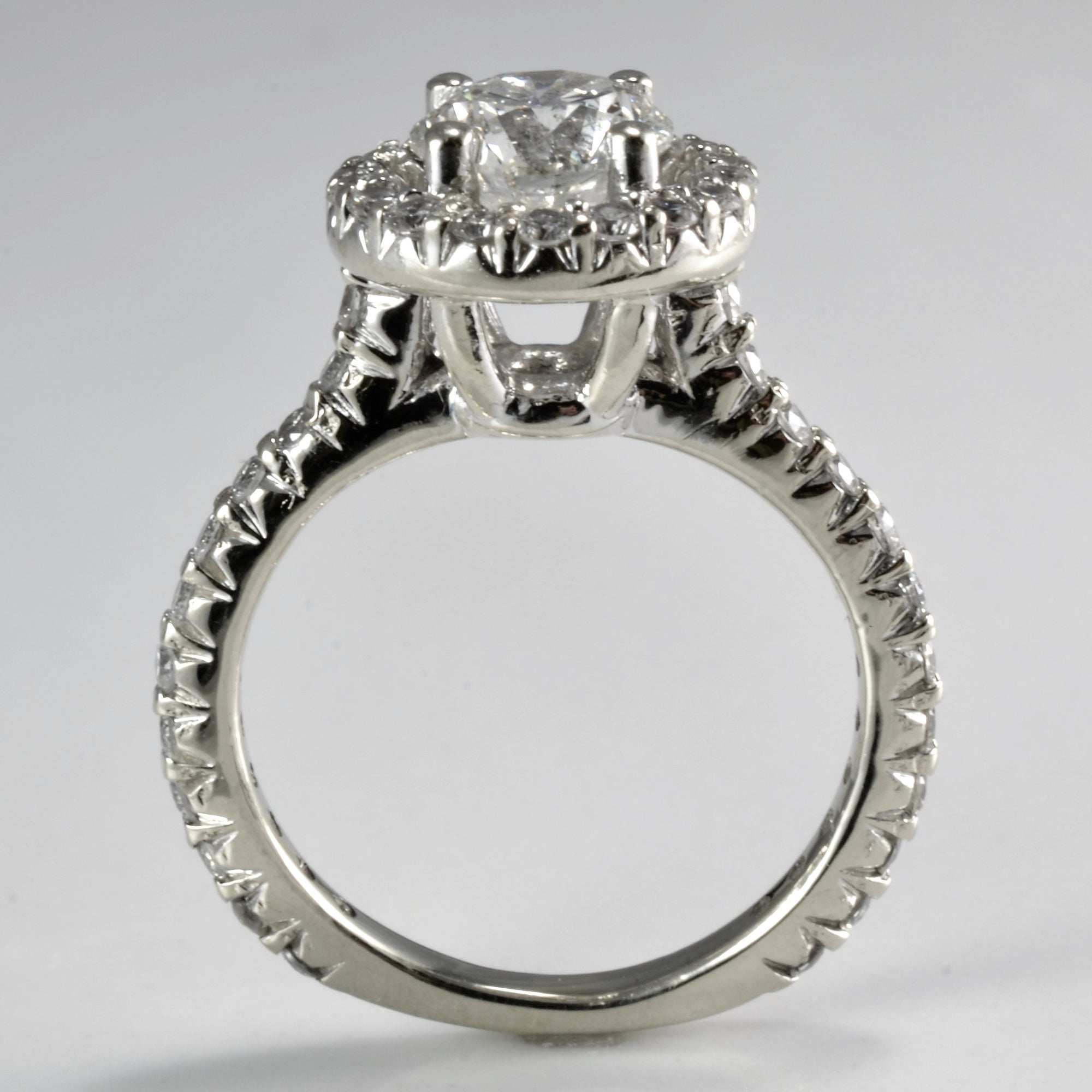 Brilliant Halo Diamond Engagement Ring | 1.43ctw | SZ 4.25 |