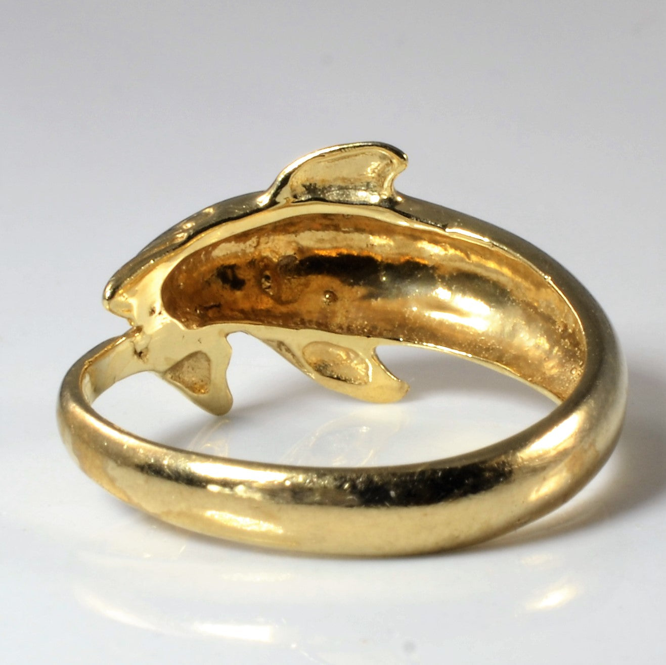 Gold Dolphin Bypass Ring | SZ 8.25 |