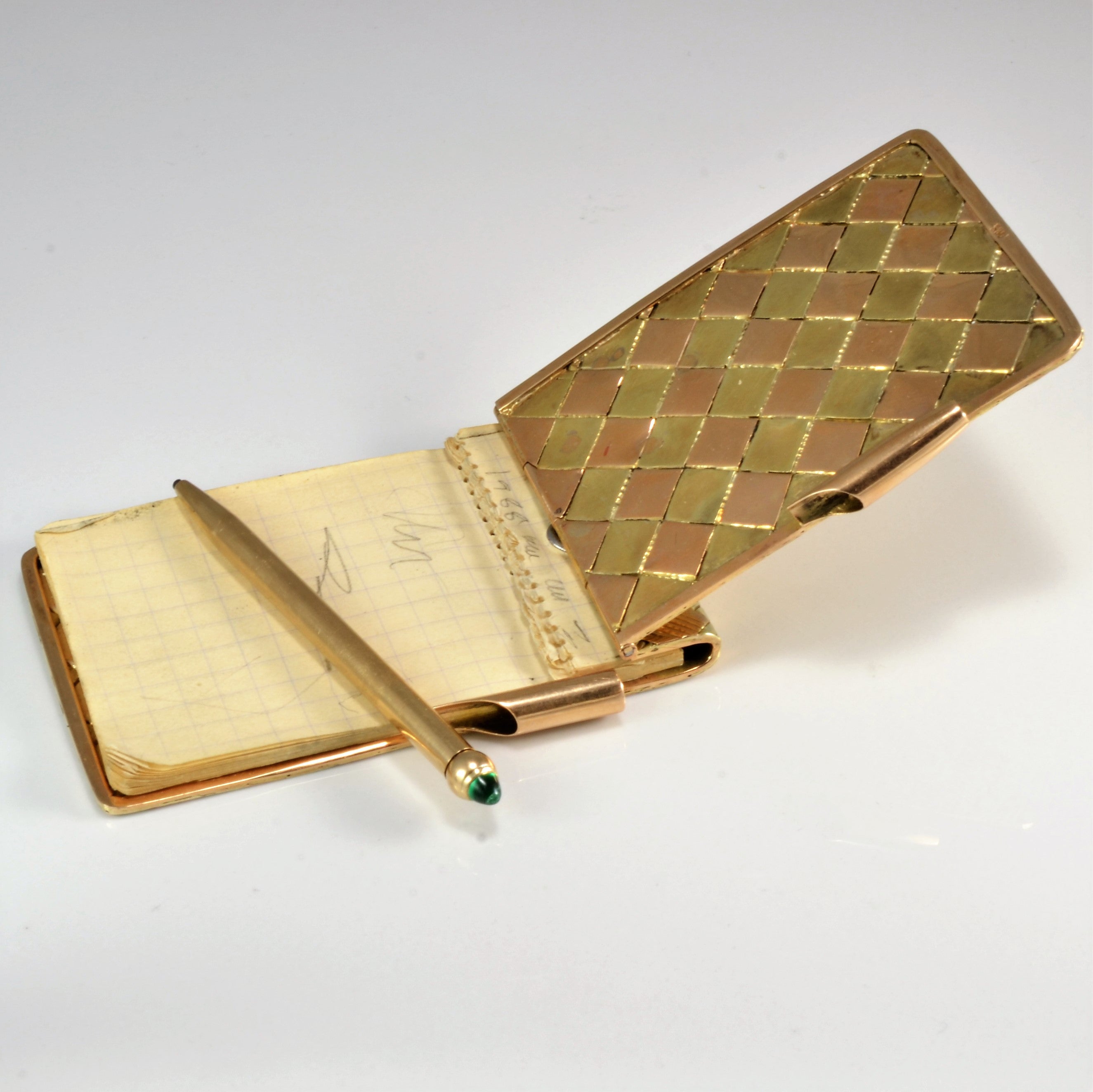 Gold Notepad & Pencil |