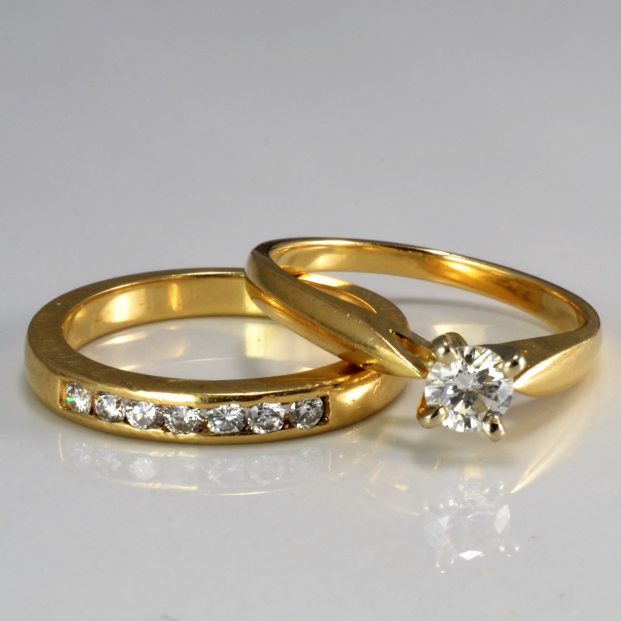 Diamond Engagement Ring Set | 0.48 ctw, SZ 5.75 |