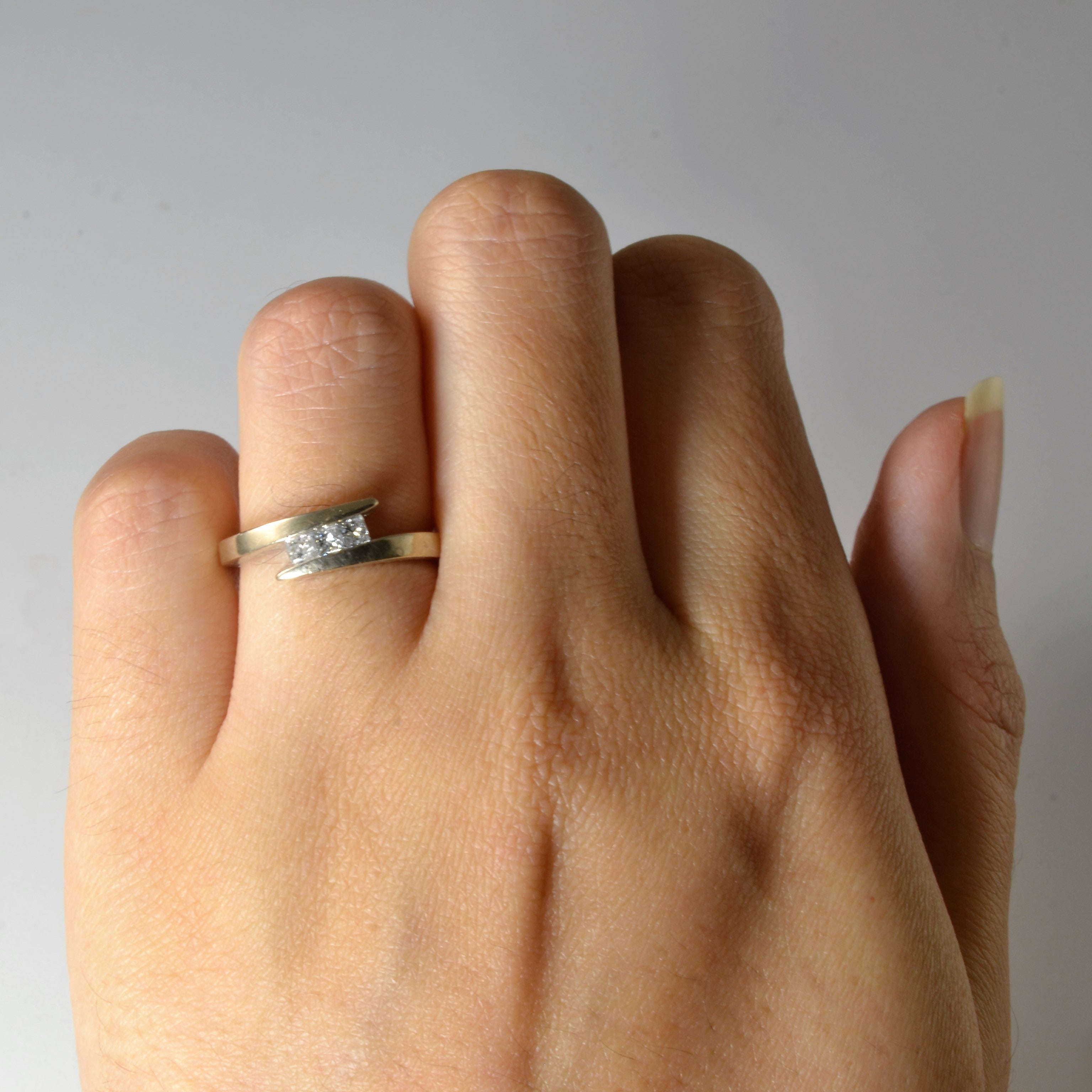 Bypass Princess Diamond Ring | 0.30ctw | SZ 5.5 |