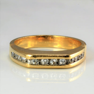 High Set Channel Diamond Ring | 0.12 ctw, SZ 6.75 |