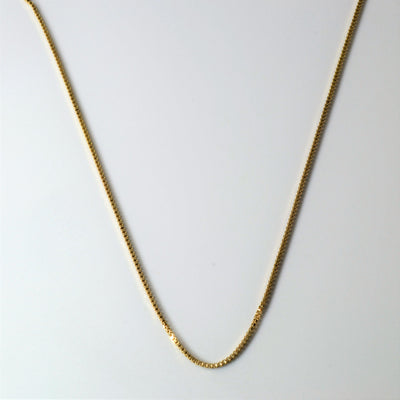 10k Yellow Gold Box Chain | 14