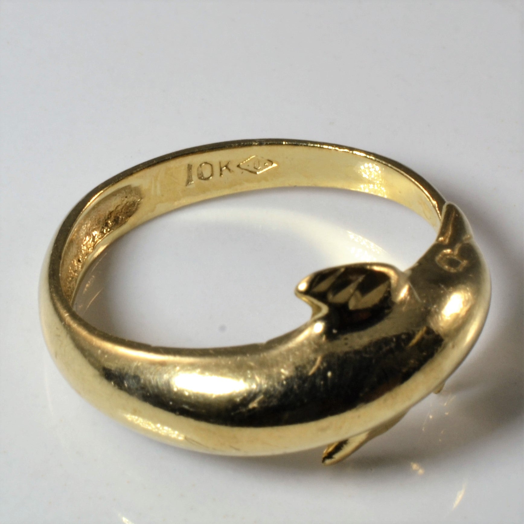 Gold Dolphin Bypass Ring | SZ 8.25 |