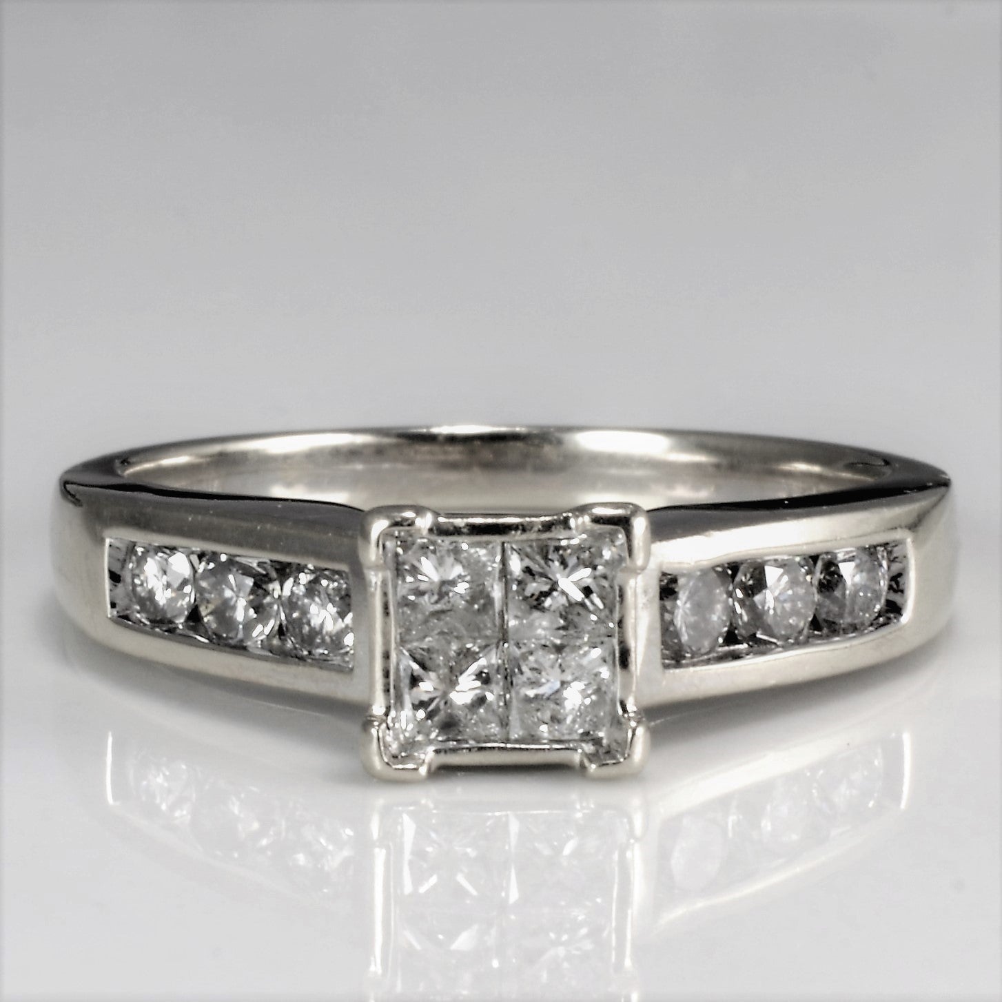 Channel Set Diamond Engagement Ring | 0.60 ctw, SZ 7 |